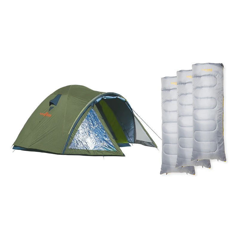 Carpa Trail 6 + Bolsa De Dormir Boreal X3 +5°c